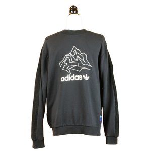 Adidas Adventure Crew Pullover Medium Embroidered Logo Corduroy Back Men's CA239